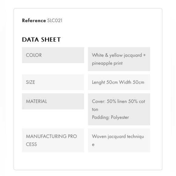 Stories of Italy Pineapple Cushion Cover Pillow Case Pillowcase Yellow Linen - Picture 2 of 6